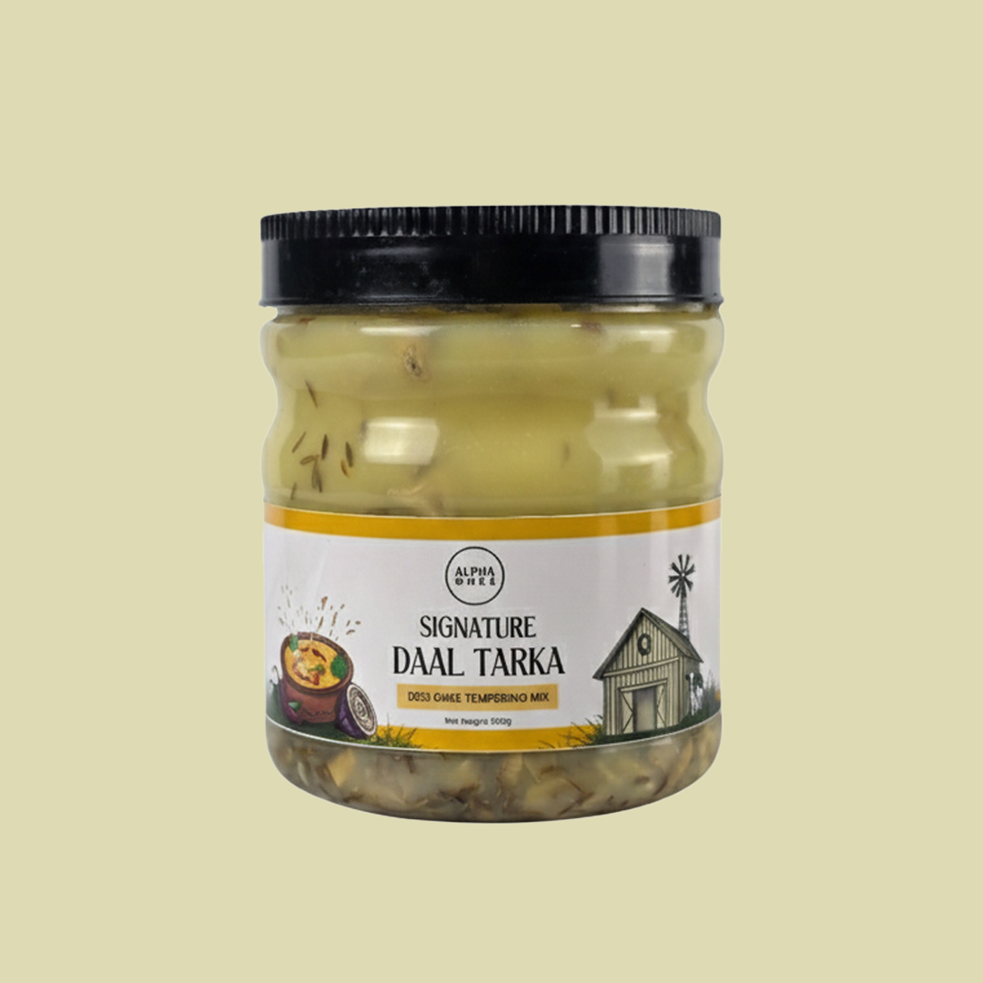 Organic Signature Daal Tarka – Garlic, Hing & Desi Ghee Mix | 500g