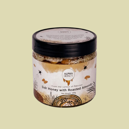 honey with roasted Almonds buy online in Pakistan