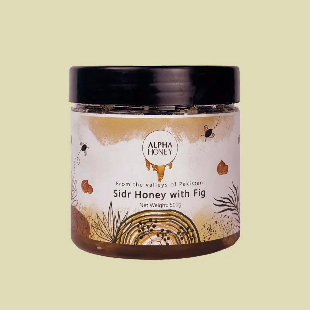 Organic Premium Sidr Honey with Fig (Anjeer) | 500g