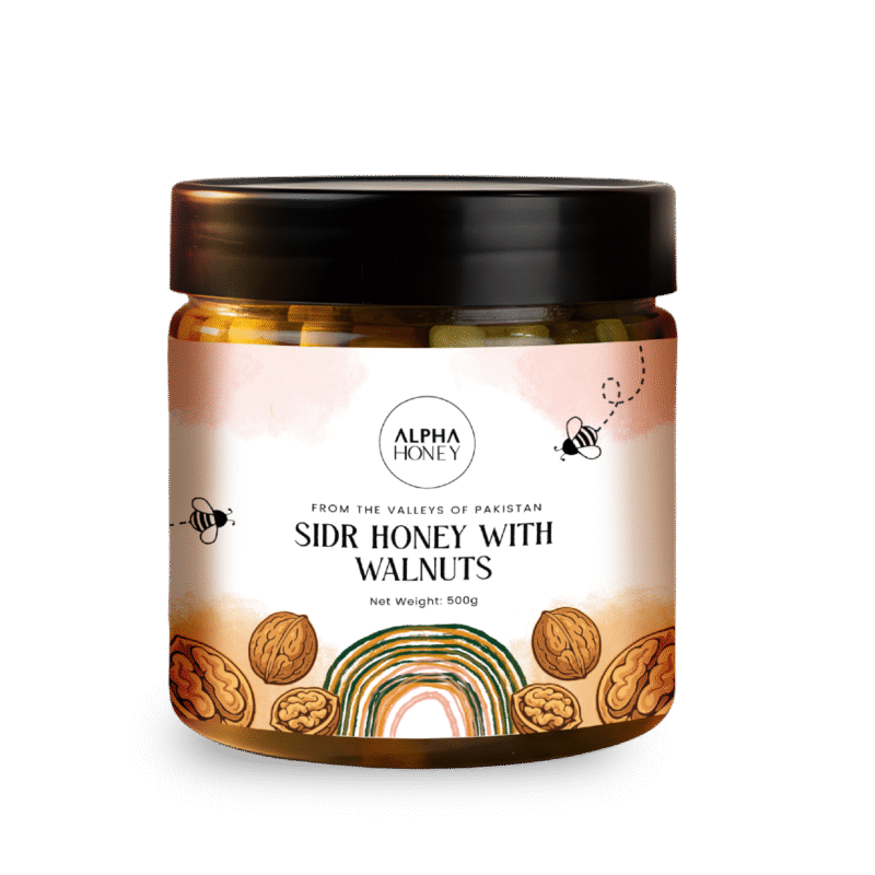 sidr honey with walnuts-alphaorganic.pk