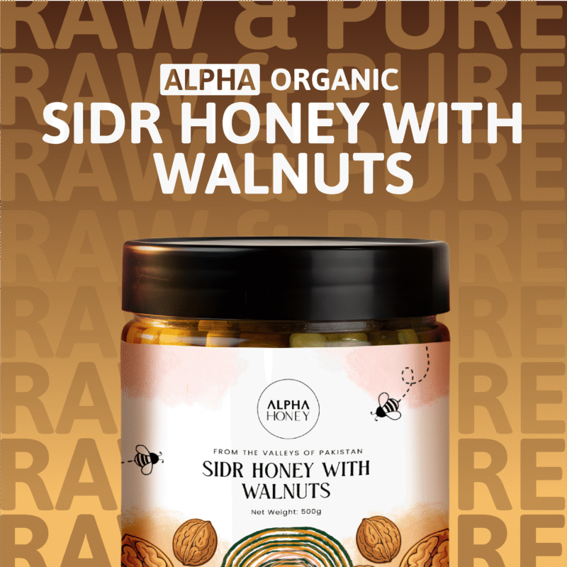 sidr honey with walnut-alphaorganic.pk