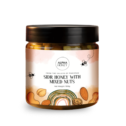 sidr honey with nuts-alphaorganic.pk