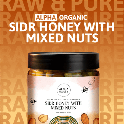 sidr honey with mix nuts-alphaorganic.pk