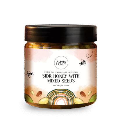 sidr honey with mix seeds-alphaorganic.pk