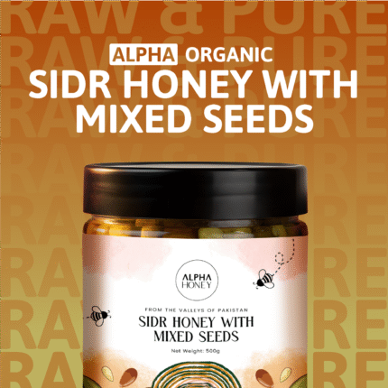 sidr honey with mixed seeds-alphaorganic.pk