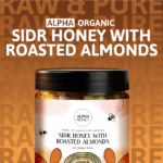 sidr honey with roasted almonds-alphaorganic.pk