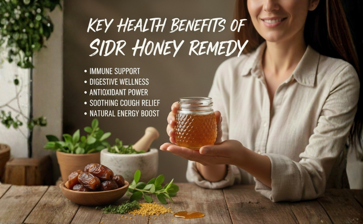 Key Health Benefits of Sidr Honey Remedy-alphaorganic.pk